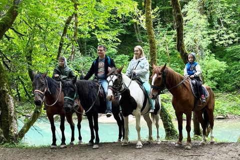 Конная прогулка по реке Кудепста