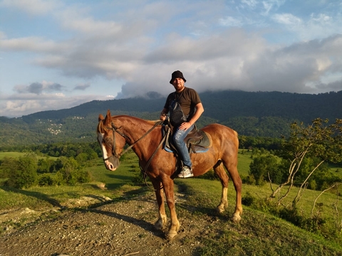 Конная прогулка на смотровую площадку в Хосте